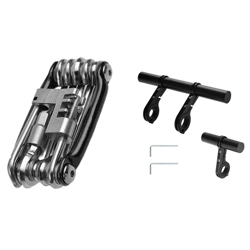 

Набор инструментов для ремонта велосипедов 11 в 1, отвертка, 2 удлинителя на руль велосипеда, один зажим + двойной зажим