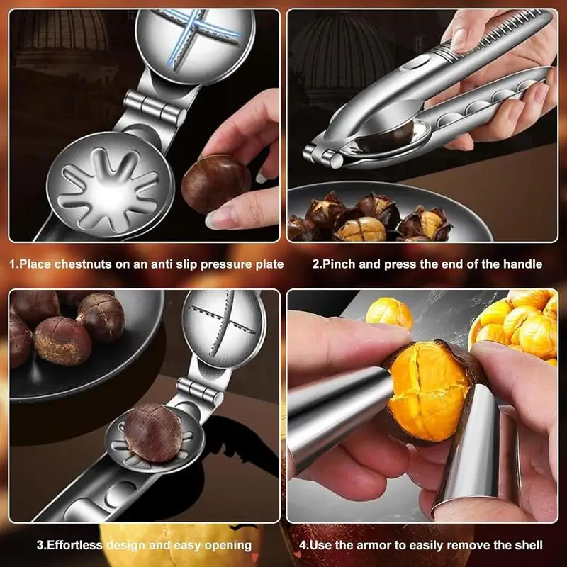 Крекер для грецких орехов крекер из нержавеющей стали открывалка шелушитель