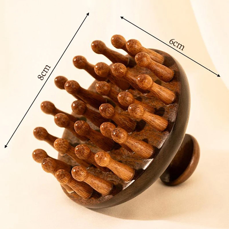 Многофункциональная деревянная терапевтическая Массажная расческа для головы