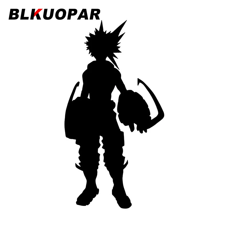 

Водостойкая наклейка BLKUOPAR My Hero моя геройская Академия Bakugou Katsuki с аниме-силуэтами, стиль автомобиля