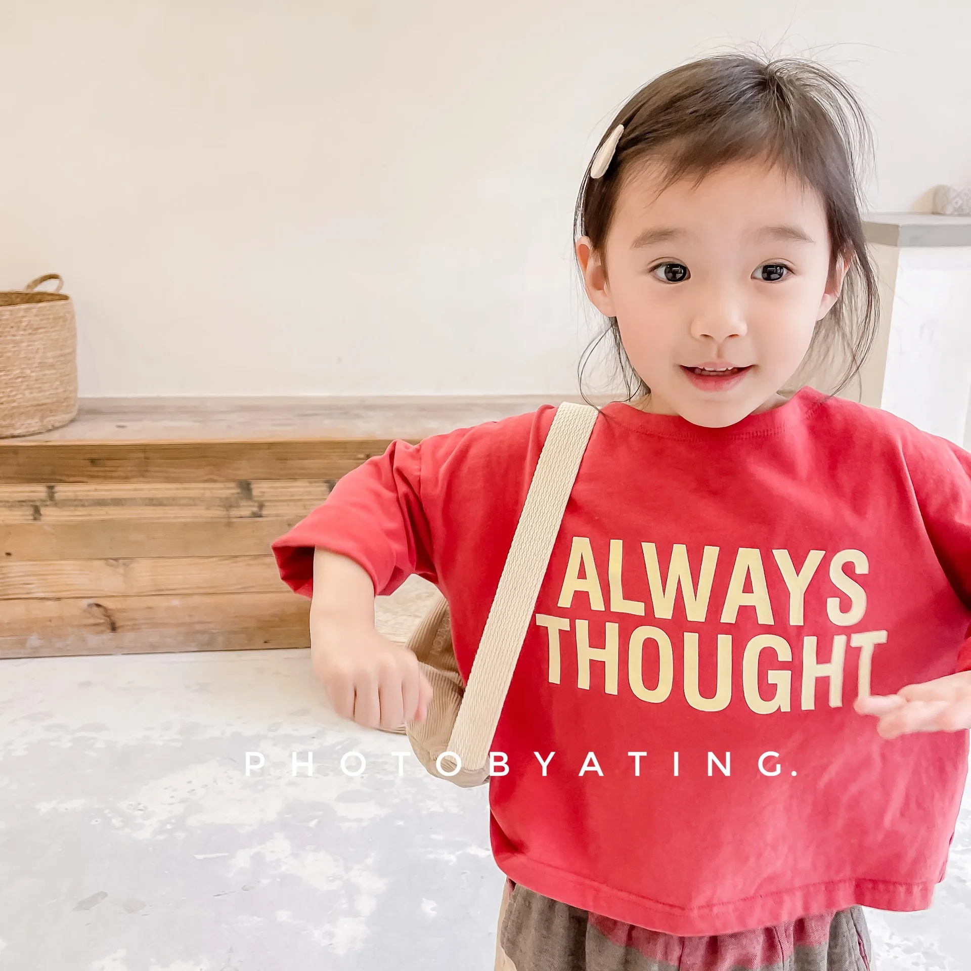

Korean Style Baby Boys Girls T Shirt Lettle Printed Casual Cotton Children's Fashion Tee Autumn Spring 2022 Kids Shirt 1-7years