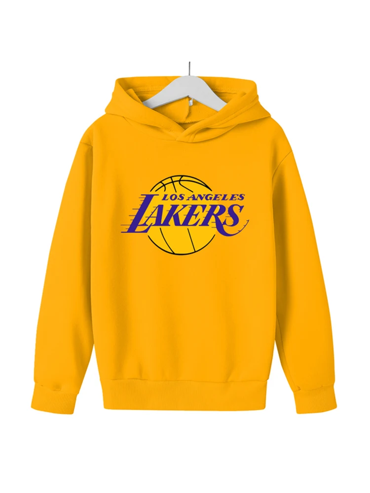 

Boys Girls Basketball Popular Teams Clothing Cartoon Hoodie Fashion Children's Clothing Hip Hop Cotton Fleece Sweatshirt