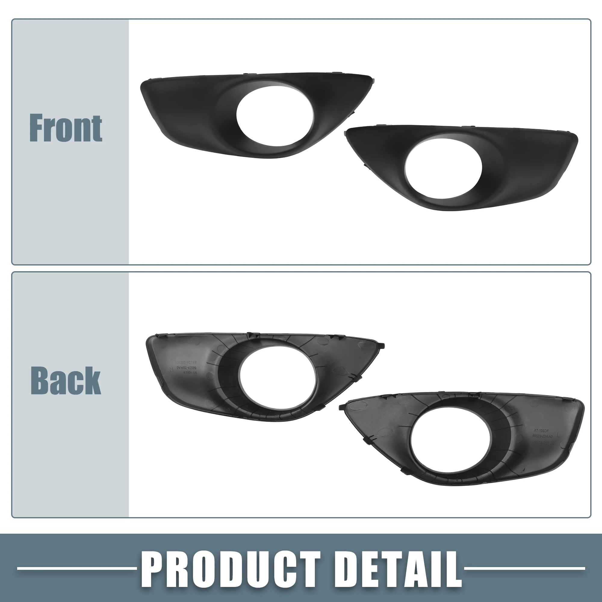 X Autohaux передняя левая и правая противотуманная задняя крышка радиатора отделка №