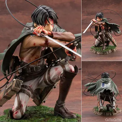 

Anime Attack on Titan 213 Levi Action Figure MIKASA Ackerman 203 Eren Yeager 207 Movable Assemble Figurine Model Toy DIY Gift