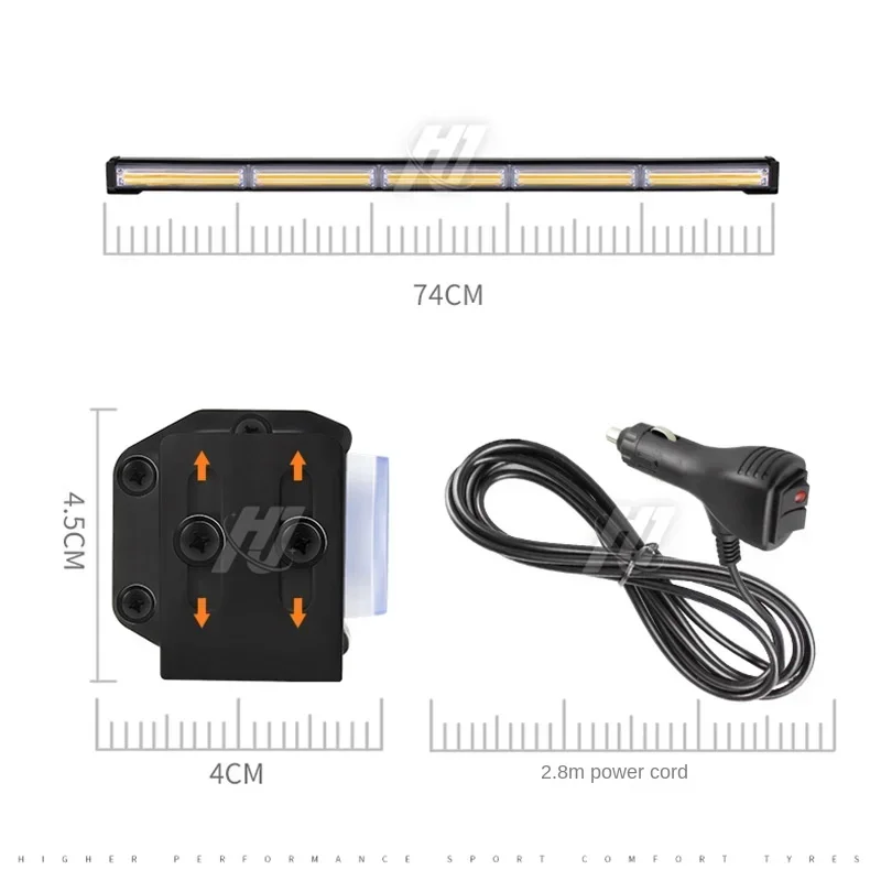 74 см 29 1 дюйма 5 односторонний автомобильный мигающий свет коб решетка радиатора