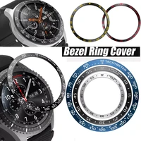 steel bezel ring metal cover for samsung galaxy watch 46mm 42mm gear s3 frontier strap adhesive case smart watch accessories