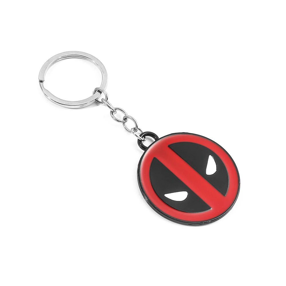 Брелок Marvel Superhero Deadpool Мстители Маска Дэдпула Металлическая эмаль Модный кулон
