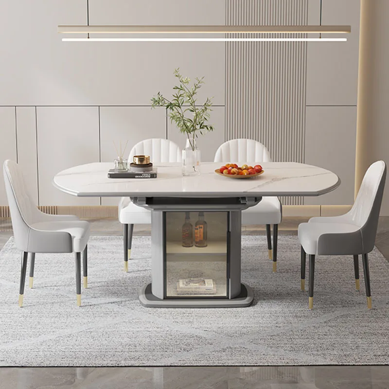 Новый минималистичный простой обеденный стол выдвижной ресторан квартира