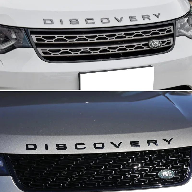 Фото 3D буквенный капот автомобиля, эмблема для Land Rover Range Velar Sport Discovery 2 3 4, защитник, хромированные наклейки на переднюю головку №4
