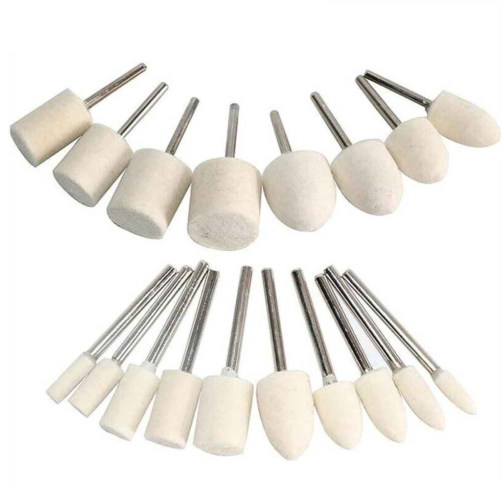 

129pcs Buffing Wheel Kit Polishing Wheel Wool Wheels Rotary Tool Accessory 3mm For Cleaning Polishing Metal Wood