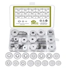 225 шт., большой набор металлических прокладок GB97 304 из нержавеющей стали