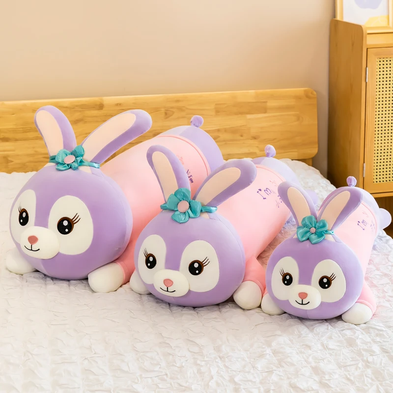 

aomede 120cm Cute Soft Long Purple Rabbit Plush Toys Office Nap Stuffed Animal Pillow Home Comfort Cushion Gift Doll Kids kawaii