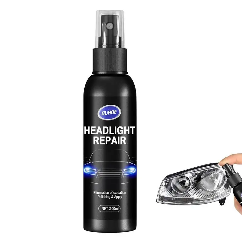 

Headlight Restorer Liquid 100ML Car Headlight Repair Fluid Spray High Transparency Headlight Repair Polish For Repair Headlight