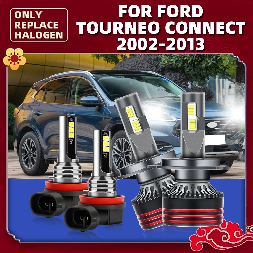 

33000LM/Kit LED Bulbs High Bright Turbo 12V For Ford Tourneo Connect 2002 2003 2004 2005 2006 2007 2008 2009 2010 2011 2012 2013