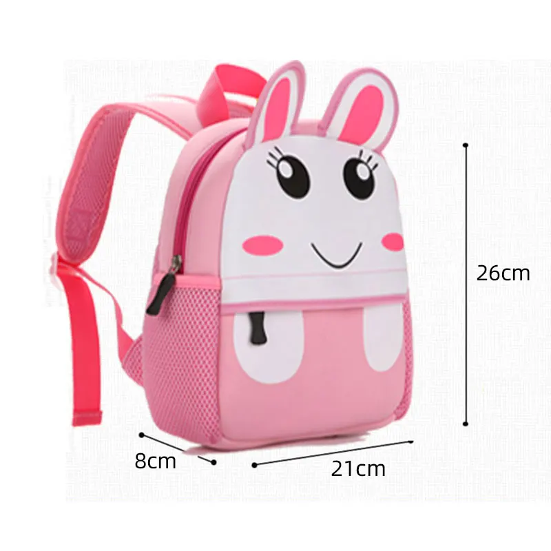 Waterproof Children Cute Animal Schoolbag Kids Kindergarten Cartoon Animal Toddle Kids Backpack for 2-5 Years School Backpack