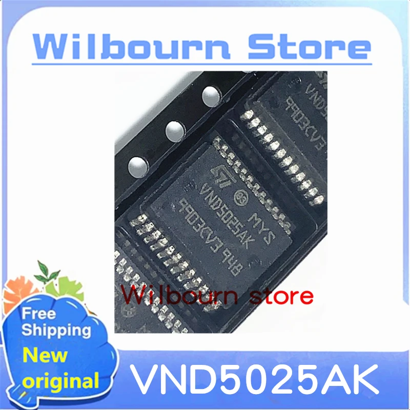 5 шт./партия, VND5025AK VND5025AKTR-E SSOP24, новый оригинальный
