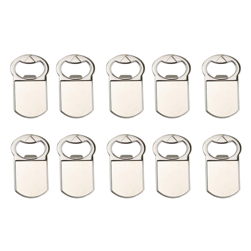 

10pcs Sublimation Blank Bottle Opener Metal Bottle Opener Fridge Magnet(Square)