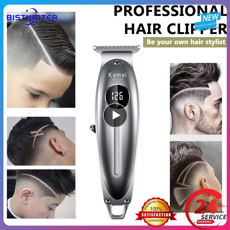 

1/2/3PCS Versatile Hair Cutting Machine Ergonomic Design Long-lasting Battery Oil Head Trimmer Engravable Hair Clipper