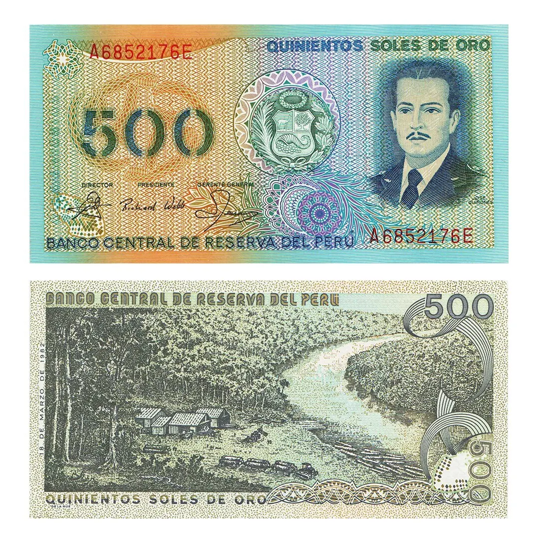 Банкнота Перу 500 солей 1982 |
