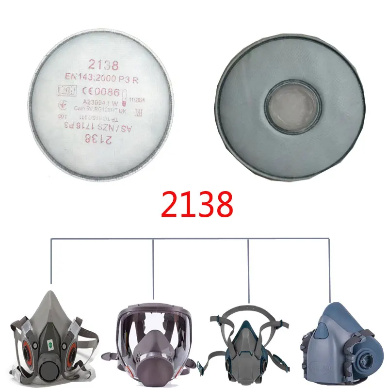 2138 P3 R Фильтр твердых частиц с уровнем наклона для респиратора серии 3 м 6800 7502 6200