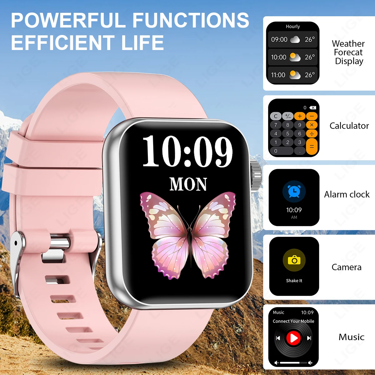 Смарт-часы LIGE с голосовым помощником