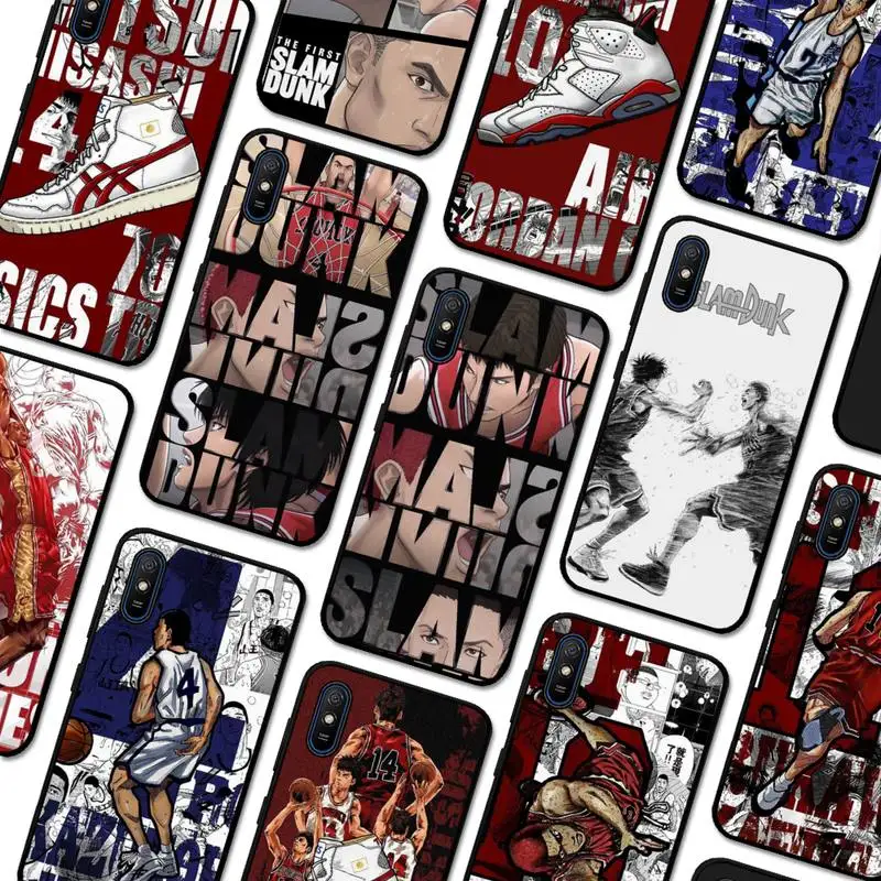 

Cartoon Slam Dunk Basketball Comics Anime Phone Case for Redmi 5 6 7 8 9 A 5plus K20 4X S2 GO 6 K30 pro coque