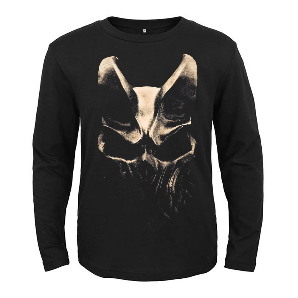 

Мужская и женская маска-демон, черная металлическая футболка, фитнес-качалка