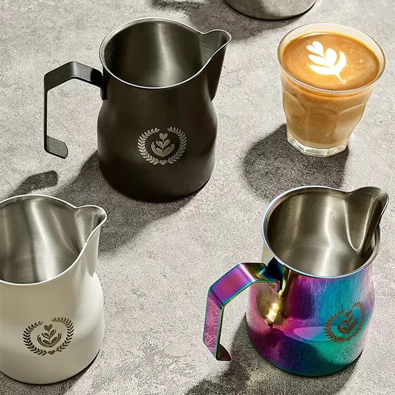 

Coffee Milk Frothing Pitcher Jug 304 Stainless Steel Specialized Italian Coffee Steam Frother Cup Eagle Beak Cafe Accessories