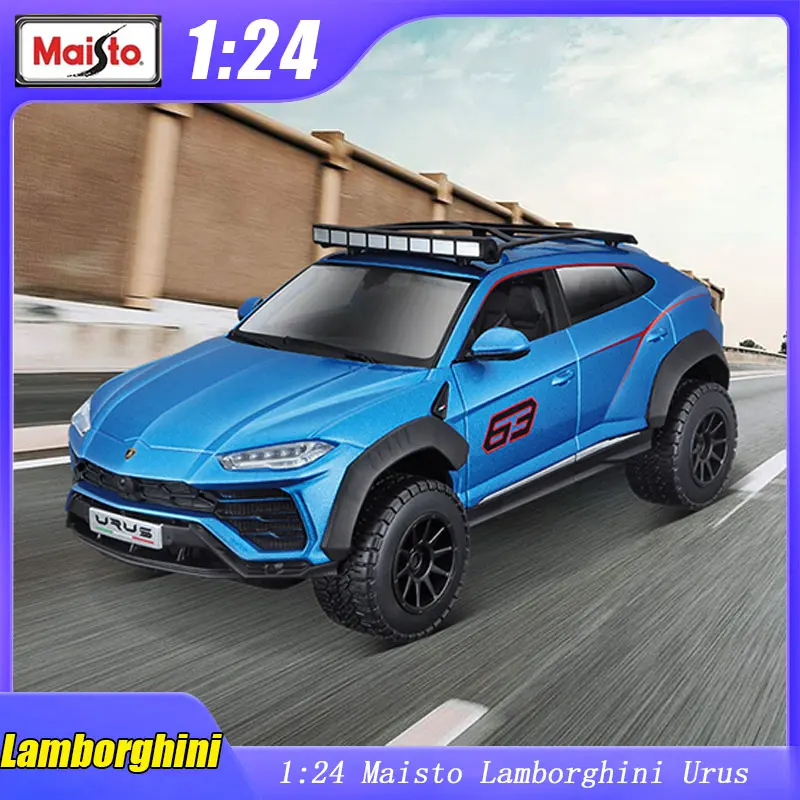 Модель внедорожника Maisto Chevrolet Колорадо ZR2 2017 Lamborghini Urus модель автомобиля пикапа из