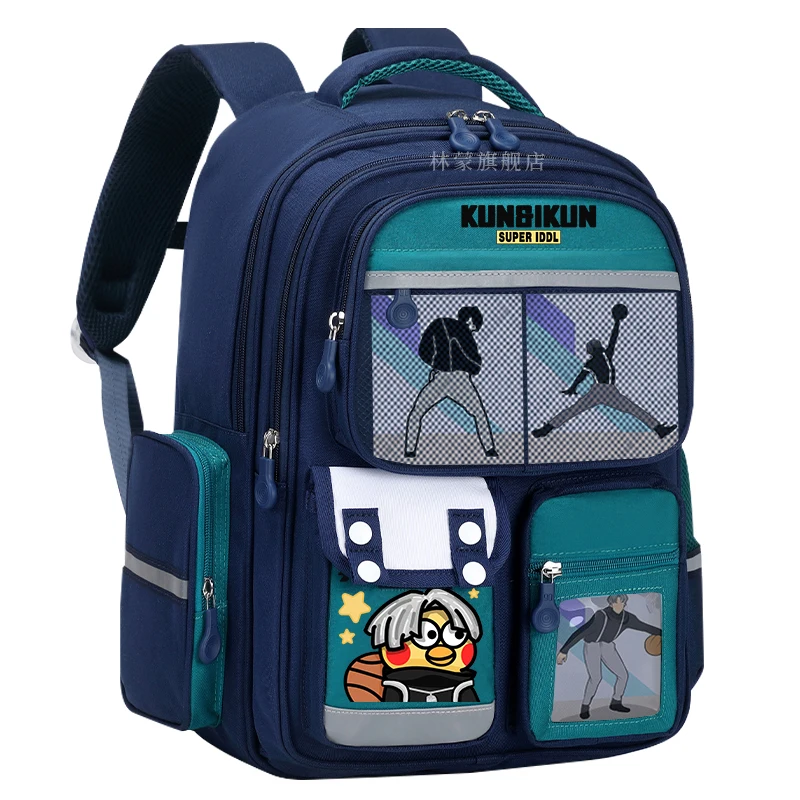 Школьная сумка Chi Ni Tai Mei Ikun Little Black Boy Students большой вместимости Cai Xu Kun новый