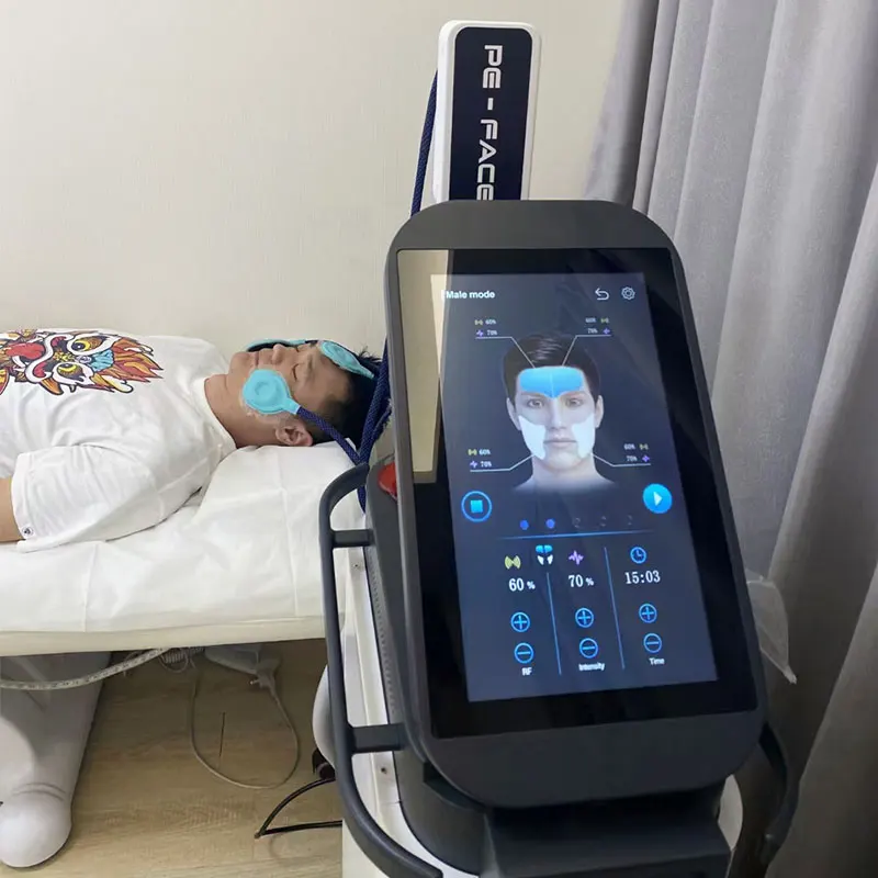 

Increase Collagen For Young Face 3 Handle Peface RF Magnetic Face Muscle Stimulating Facial Sculpting Emslim Tightening Machine