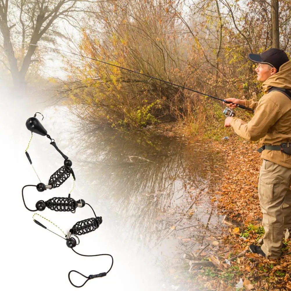 

Fishing Hook Lightweight Practical Portable Fishing Baits Hook Spring Feeder Lure Bait Cage for Angling