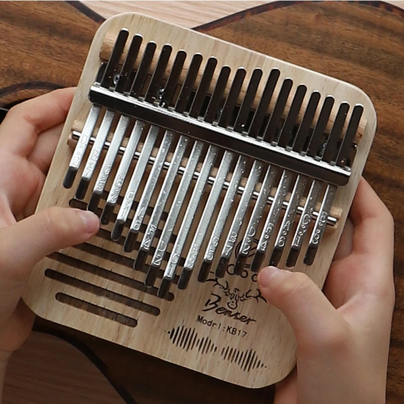 Ретро Pine Wood Kalimba портативное мини-пианино для большого пальца креативное радио