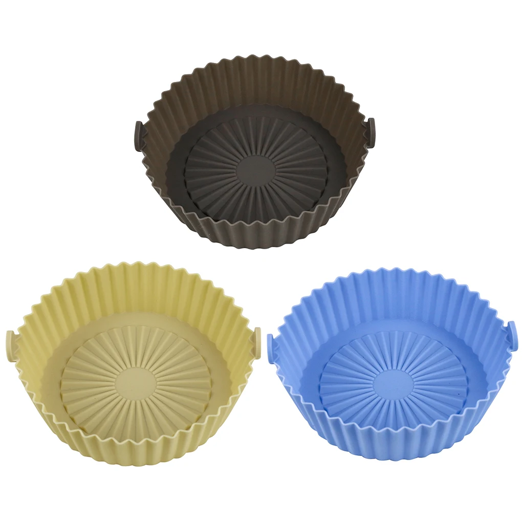 

Heat-Resistant Air Fryer Silicone Pot Air Fryer Insulation Pad Multifunctional Reusable Baking Pad Baking Tool Tray