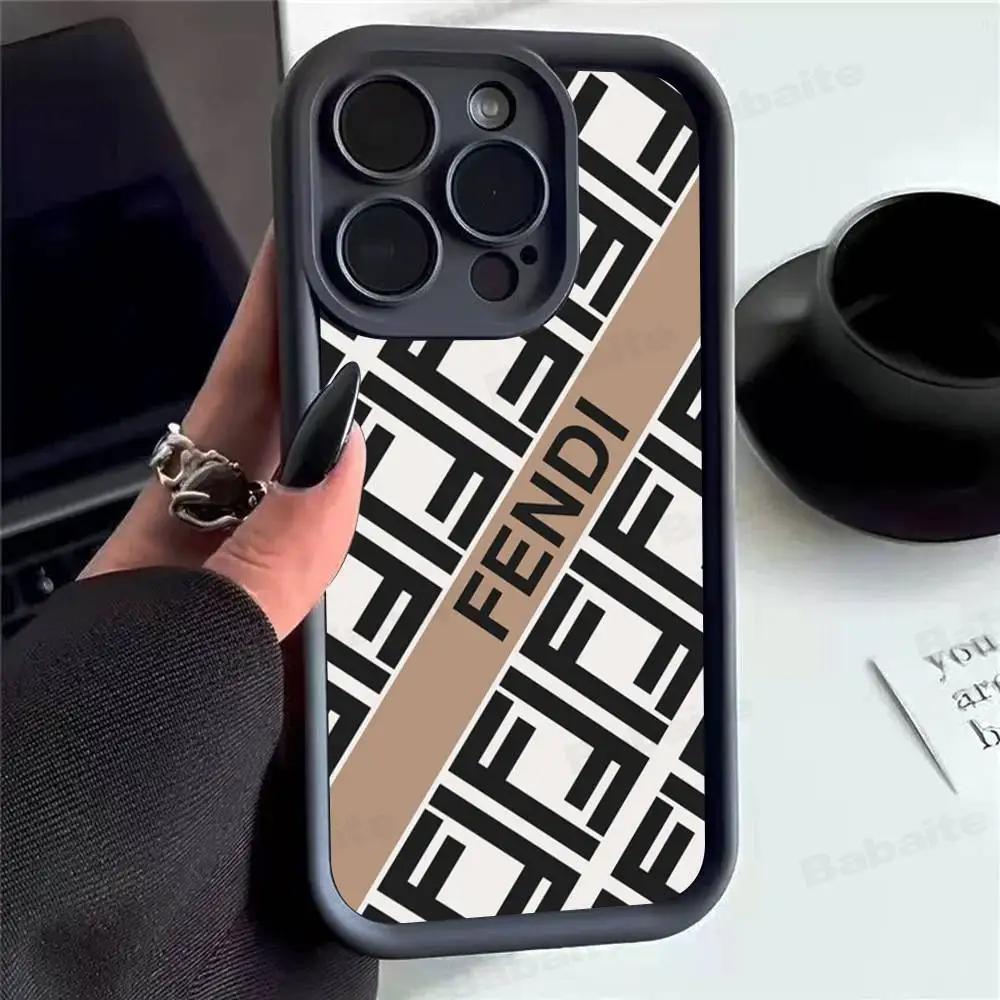 Роскошные чехлы Fun Luxury F-fendi с логотипом для iPhone 17, 16, 15, 14, 13, 12, 11 Pro Max Plus (art.: 3920dc2f516f3) - 3920dc2f516f3