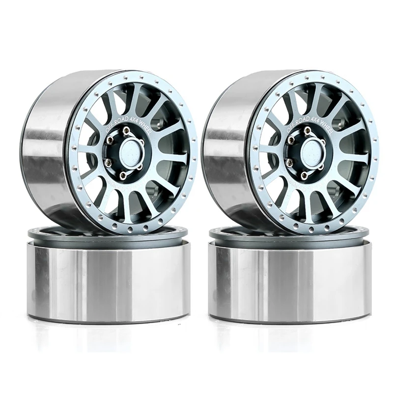 

4 шт., 2,6 дюйма, металлическая ступица обода колеса для радиоуправляемого гусеничного автомобиля 1/8 1/10 TRAXXAS TRX4 Axial SCX10 Wraith RR10 Капа