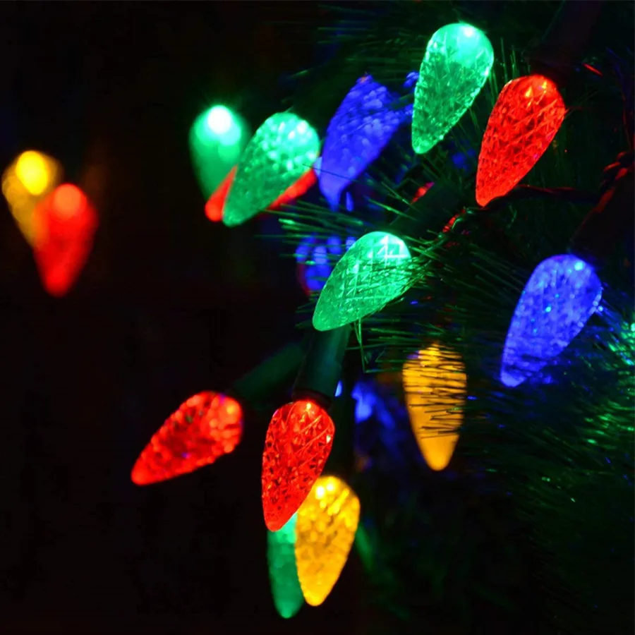2023 New Outdoor LED Strawberry String Lights Waterproof Fairy Lights Garland for Party Wedding Garden Christmas Tree Decoration