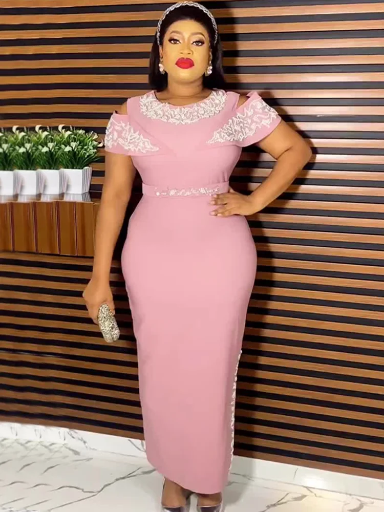 

Plus Size African Party Dresses for Women Dashiki Ankara Turkey Wedding Evening Gown Elegant Office Ladies Clothing 2023