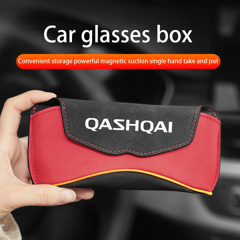 

Автомобильный держатель для очков, зажим для хранения очков для Nissan Qashqai, автомобильный держатель для солнцезащитных очков, внутренняя орга...