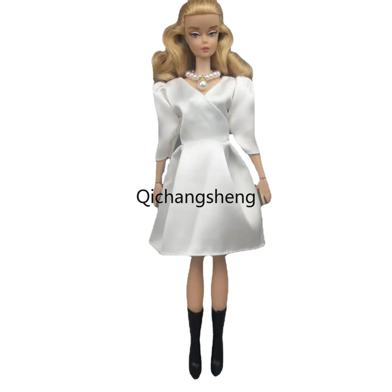 1/6 BJD Doll Clothes Puff Sleeve Princess Dress For Barbie Outfit Gown Vestido 11.5" Dolls Accessories Kids Toy