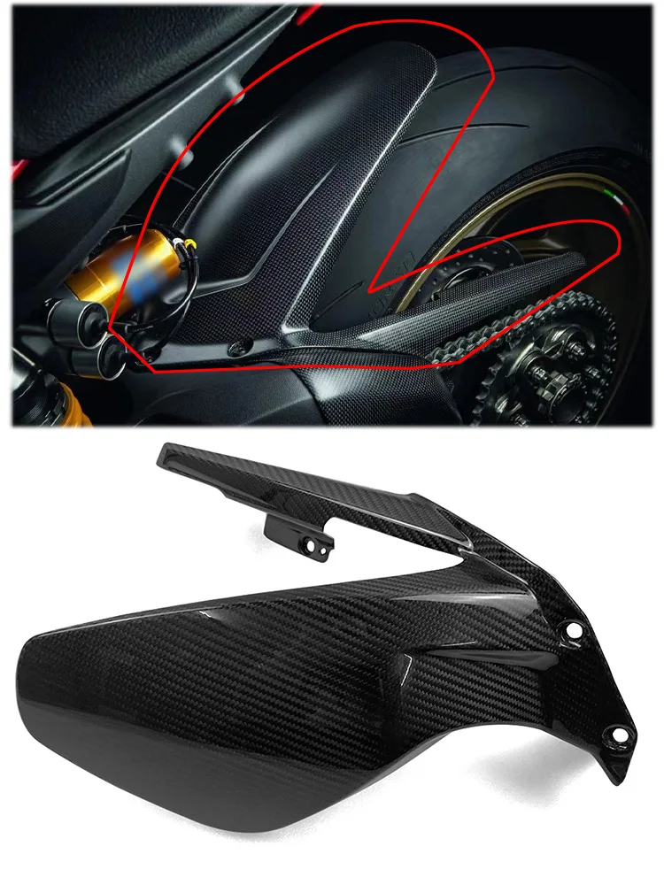 

For Ducati Panigale/V4/V4S/V4R/Street Fighter V4 Motorcycle Modified Carbon Fiber Rear Fender