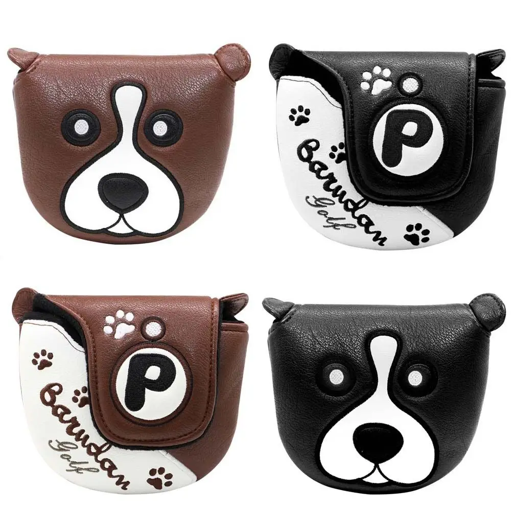 

Closure Putter Headcover Boston Dog Golf Headcover Golf Club Cover Dog Golf Head Cover Golf Mallet Putter Cover