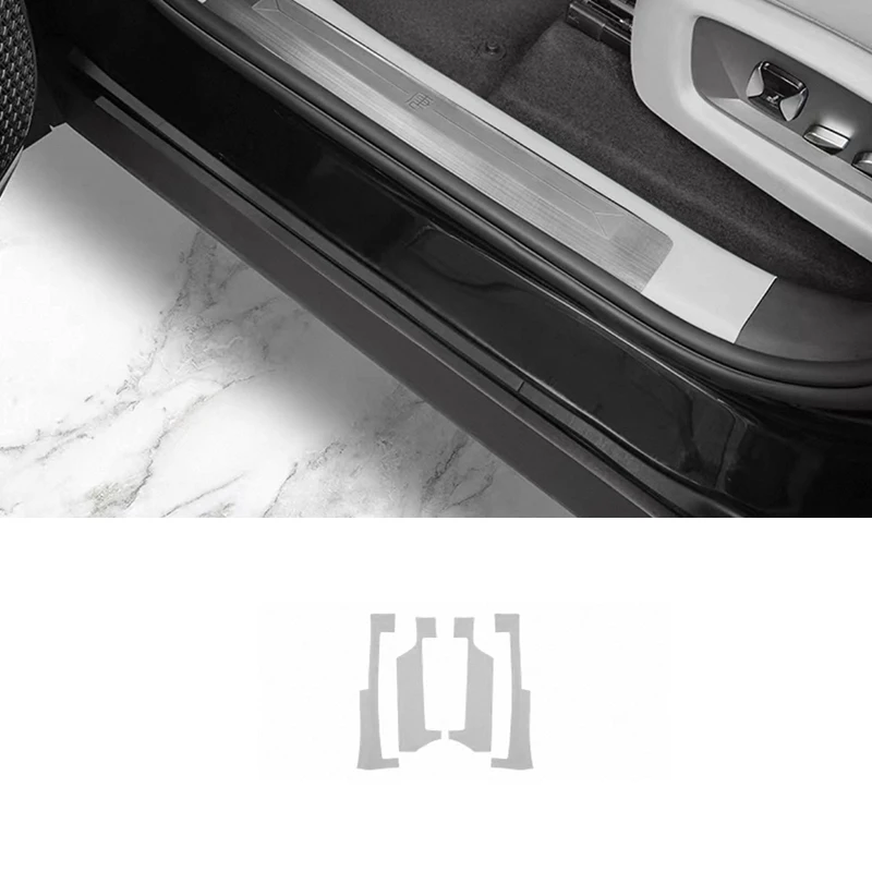 

Для BYD TANG L EV/DM Sealion 8 2025 2026, кожаный автомобильный порог, защитная скрытая защитная наклейка, аксессуары