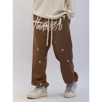 new printed wide leg pants casual pants men street hip hop loose all match trousers men japanese fashion men pants