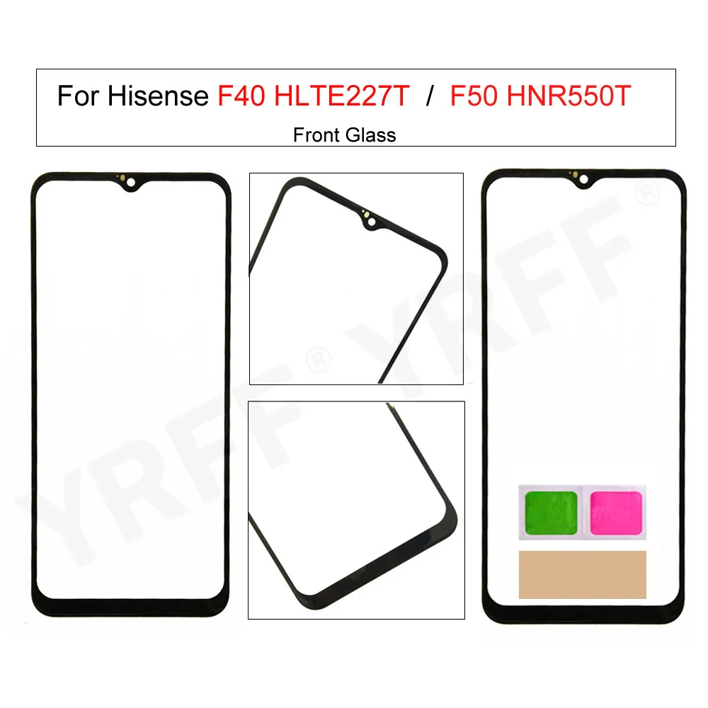 Сенсорная панель для Hisense F50 F40, сменная Передняя стеклянная панель для Hisense HNR550T HLTE227T (без ЖК-дисплея)