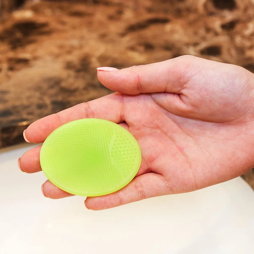 Высококачественная конусная Кисть для макияжа искусственная кожа коврик чистки