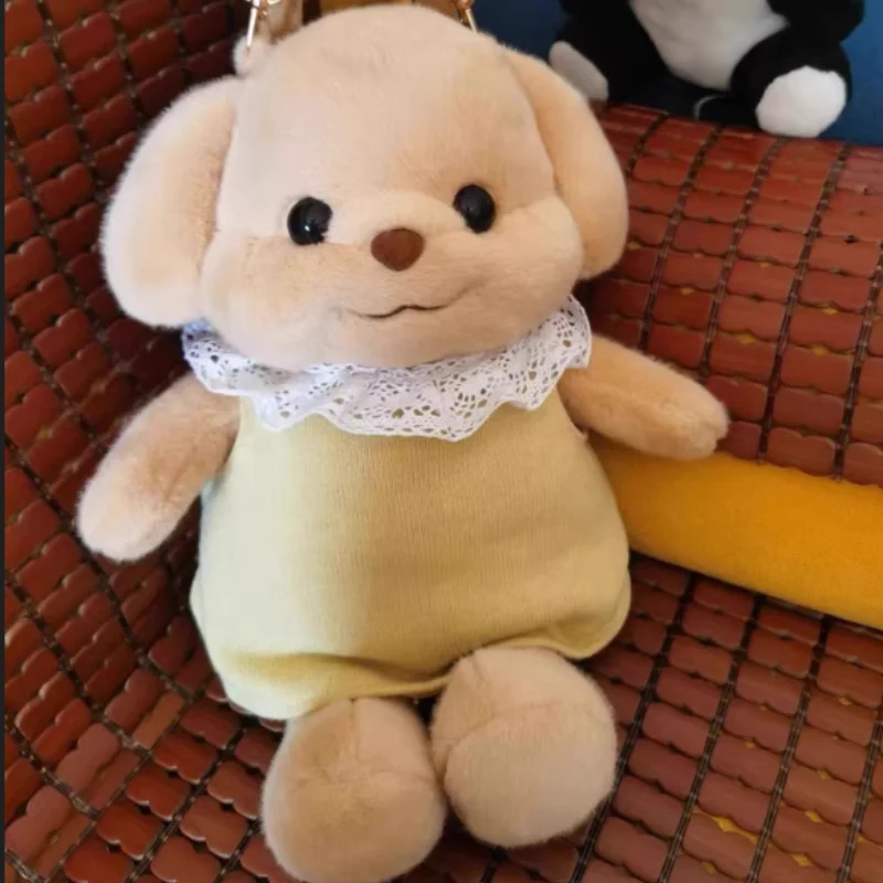 Wysokiej jakości nowy plecak Sylvanian Kawaii Cute Role Poodle Plush Toy Baby Doll Family Sofa Storage Bag Decoration Birthday Gift