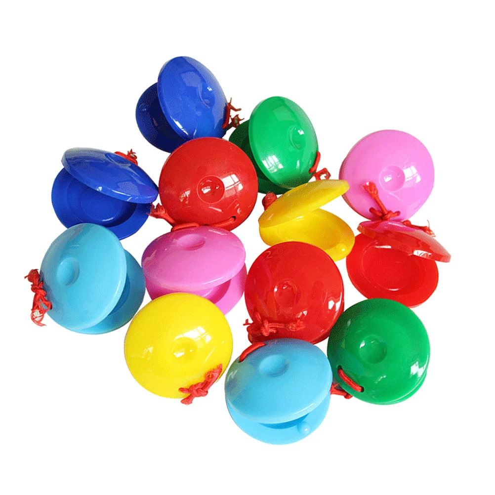 Enlarge Castanets Percussion Castanet Toy Instrument Musical Finger Kids Toys Hand Rhythm Clapper Music Plastic Instruments Baby