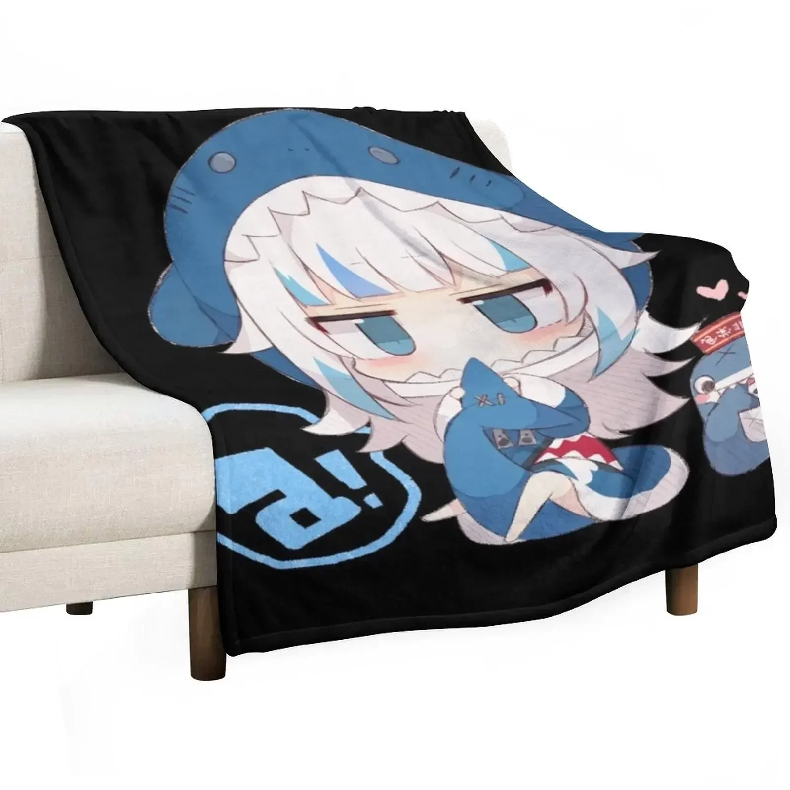 Одеяло Gawr Gura для малышей персонализированные подарочные одеяла