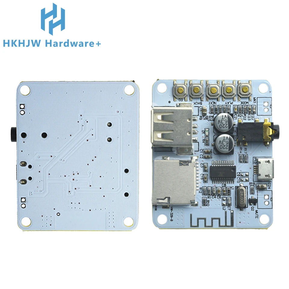 Плата аудиоресивера Bluetooth с USB-разъемом для TF-карты декодирование